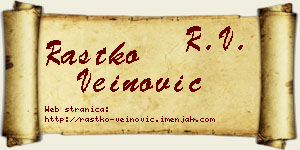 Rastko Veinović vizit kartica
